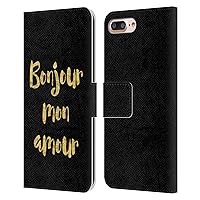 Head Case Designs Officially Licensed LebensArt Bonjour Mon Amour Contexts Leather Book Wallet Case Cover Compatible with Apple iPhone 7 Plus/iPhone 8 Plus
