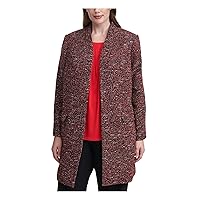 Calvin Klein Womens 3-Tone Blazer Jacket, Red, 22W