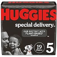 Huggies Special Delivery Hypoallergenic Baby Diapers Size 5 (27+ lbs), 19 Ct, Fragrance Free, Safe for Sensitive Skin