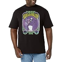 Disney Big & Tall The Nightmare Before Christmas Jack Skellington Gig Men's Tops Short Sleeve Tee Shirt