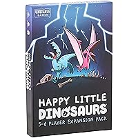 Happy Little Dinosaurs: 5-6 Player Expansion Pack - Cute card game for kids, teens, & adults - Dodge life’s disasters! - 5-6 players ages 8+ - Great for game night