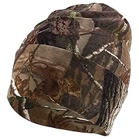 Trendy Apparel Shop Hunting Camo Knit Long Cuff Fold Beanie with Acrylic Lining