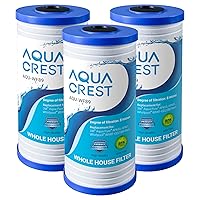AQUACREST AP810 Whole House Water Filter, Replacement for 3M® Aqua-Pure AP810, AP801, AP811, Whirlpool® WHKF-GD25BB, WHKF-DWHBB, 5 Micron, 10