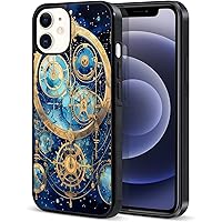 Anti-Scratch Protective Phone Case Space Planet Clockwork Gears Floating Clocks for iPhone 13ProMax for Apple iPhone 13ProMax for iPhone 13 Pro Max 6.7 inch
