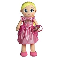 Love Diana Pink Princess Doll, Plush, 15 inch