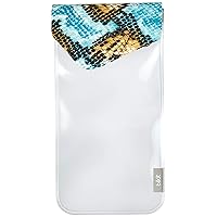 BK3804 Fashion Waterproof Pouch for Smartphones, Neck Strap, Flower Snake