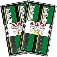 A-Tech 128GB Kit (4x32GB) DDR5 4800MHz PC5-38400 CL40 UDIMM 2Rx8 1.1V Non-ECC Unbuffered DIMM 288-Pin Desktop RAM Memory Upgrade Modules
