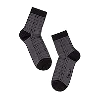 Conte Kids Tip-Top Cotton Soft Breathable Durable Multicolor All-Season Casual Crew Boys Socks Size 20 (Fits Shoe 13-2)