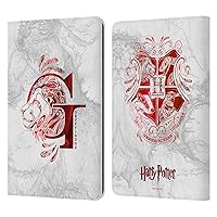 Head Case Designs Officially Licensed Harry Potter Gryffindor Aguamenti Deathly Hallows IX Leather Book Wallet Case Cover Compatible with Kindle Paperwhite 1/2 / 3