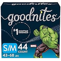 GoodNites Bedwetting Underwear for Boys, S/m, 44 Ct, Size 4-Boy, 44 Count (4344898287)