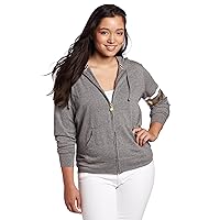 Southpole Juniors' Plus-Size Jersey Hoodie With Printed 91 On Back