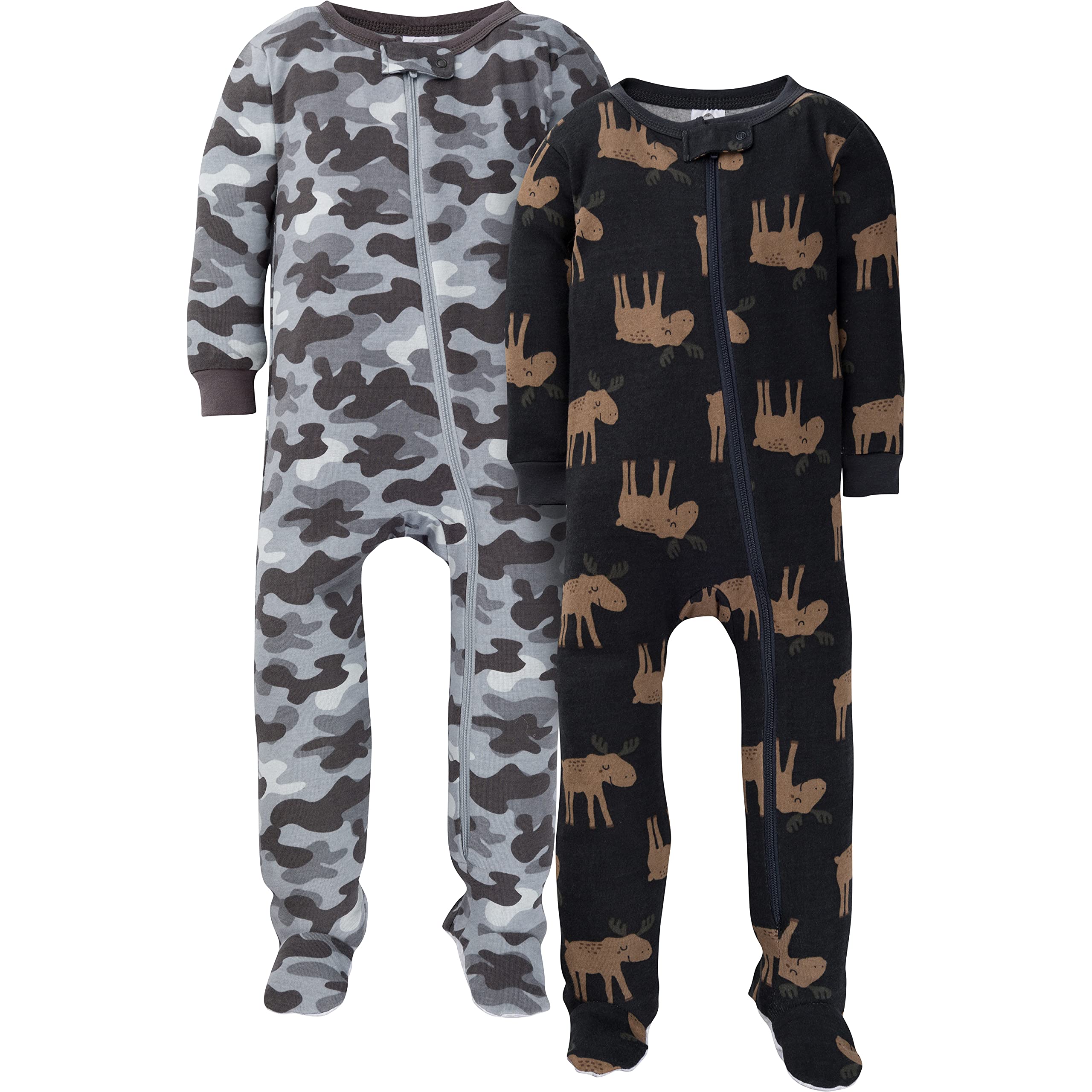 Gerber Baby Boys' 2-Pack Footed Pajamas