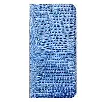 Genuine Leather Case for Samsung Galaxy S22/S22 plus/S22 Ultra, Wallet Folio Case Magnetic Flip Book Card Slots Kickstand Lizard Texture Cover Full Protection,Blue,s22 Plus 6.6''