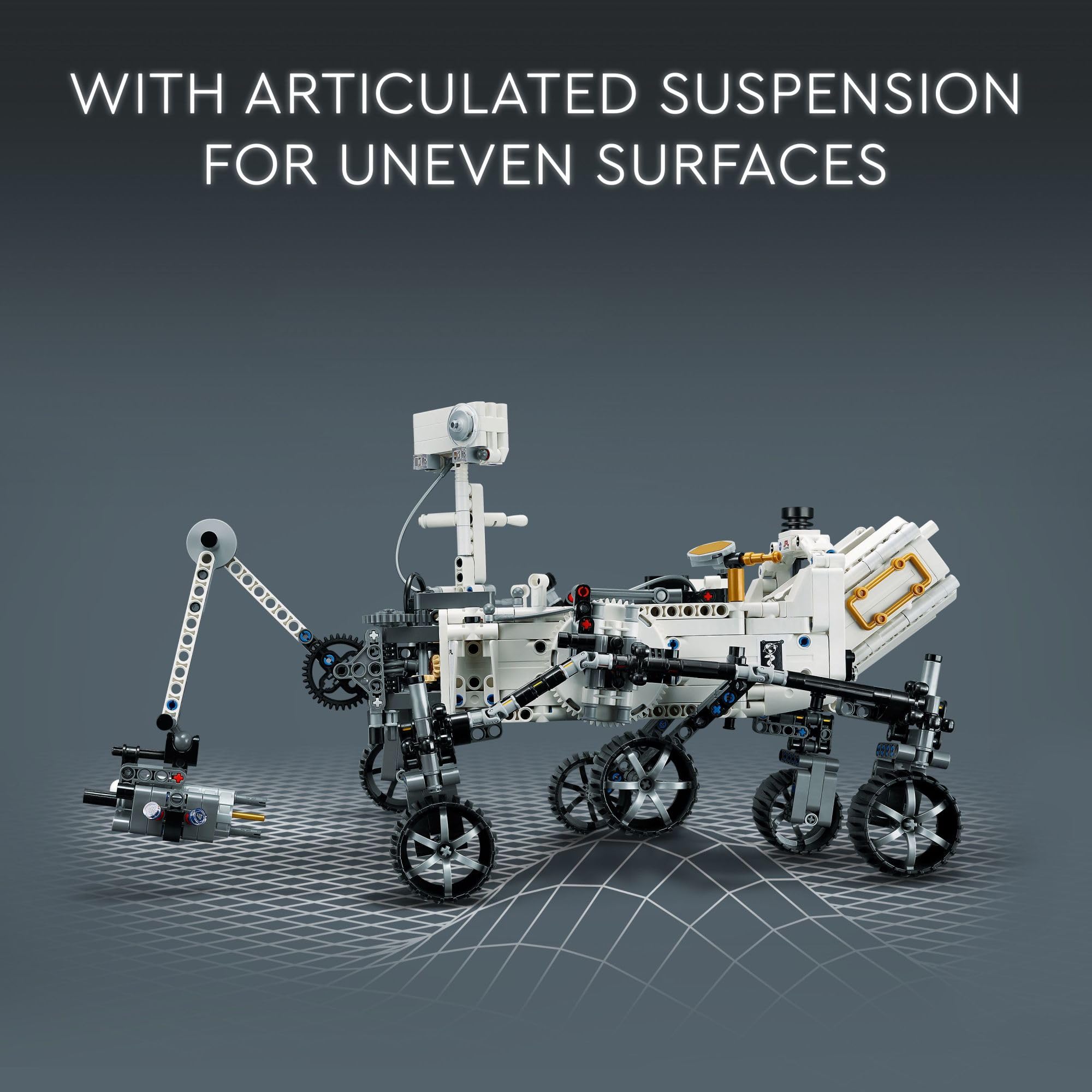 LEGO Technic NASA Mars Rover Perseverance 42158 Advanced Building Kit for Kids Ages 10 and Up, NASA Toy with Replica Ingenuity Helicopter, Great Gift for Kids Who Love Engineering and Science Projects
