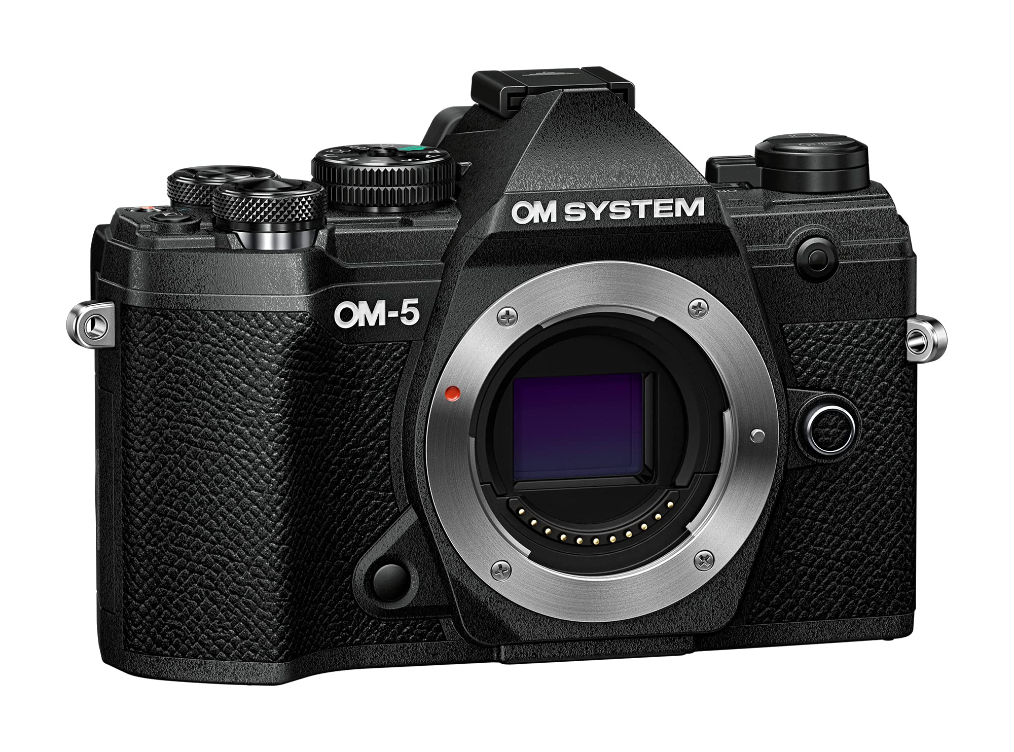 Olympus OM System OM-5 Black Micro Four Thirds System Camera Outdoor Camera Weather Sealed Design 5-Axis Image Stabilization 50MP Handheld High Res Shot