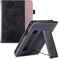 Stand Case for Kindle 10th Generation 2019 Released - Premium Protective Cover with Card Slot and Hand Strap, Foldable Stand, Magnetic Closure, Auto Sleep/Wake, Suitable for Model J9G29R