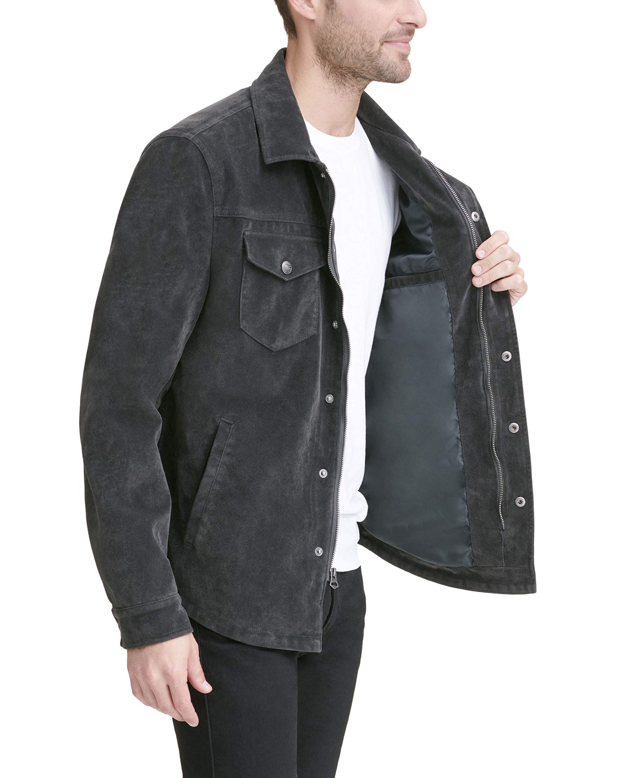 Levi's Men's Faux Leather Shirt Jacket