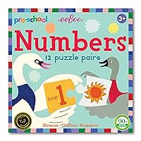 eeBoo: Preschool Numbers Puzzle Pairs, Easy and Fun Way for Children to Learn Numbers, Educational Tool, Develops Number Recognition, Counting, and Reading Skill, for Ages 3 and up