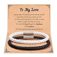 Valentines Day Gifts for Couples Matching Bracelet Love Gifts for Boyfriend Girlfriend