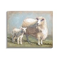 Sheep Lamb Family Farm Canvas Wall Art, Design by Sara Baker