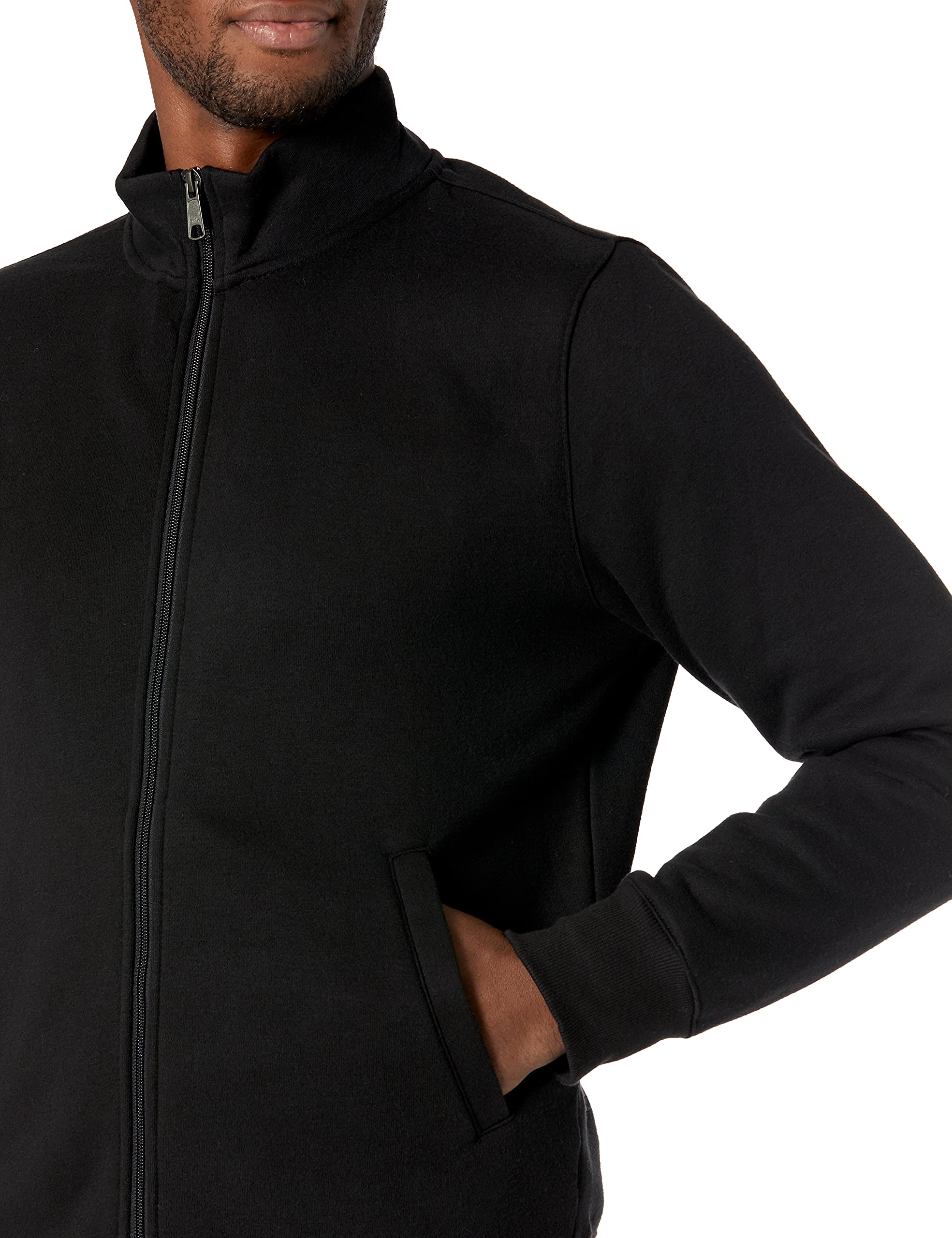 Amazon Essentials Men's Full-Zip Fleece Mock Neck Sweatshirt