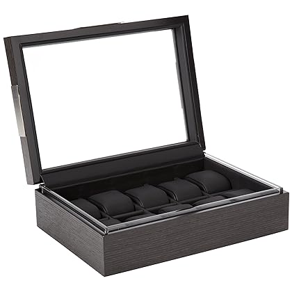 VOLTA 31-560960 Charcoal Wood Finish Watch Case