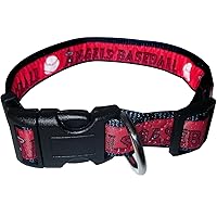 MLB Los Angeles Angels Licensed PET COLLAR- Heavy-Duty, Strong, and Durable Dog Collar. Available in 29 Baseball Teams and 4 Sizes
