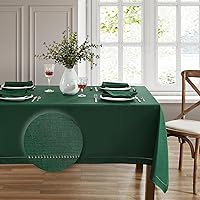 Elrene Home Fashions Alison Eyelet Border Design Fabric Tablecloth, 52