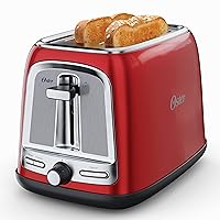 Oster 2-Slice Toaster with Advanced Toast Technology, Candy Apple Red