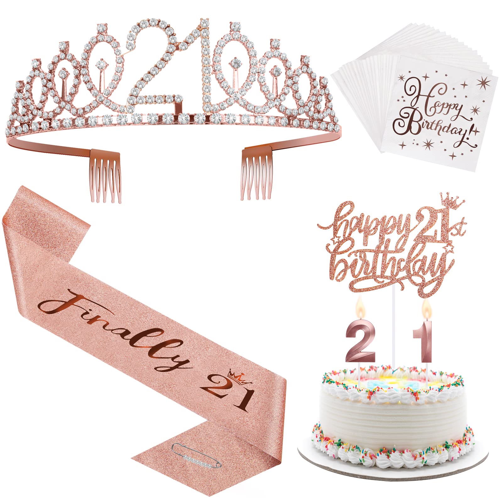 Mua 21st Birthday Decorations for Women, 21st Birthday Crown and ...