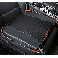 Car Seat Cushion, Comfort Memory Foam Car Cushions for Driving - Sciatica & Lower Back Pain Relief, Seat Cushion for Car Seat Driver, Office Chair, Wheelchair (Black)