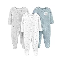 Simple Joys by Carter's Unisex Baby 3-Pack Neutral Sleep and Play