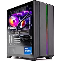 Skytech Gaming Siege Gaming PC Desktop – Intel Core i7 12700F 2.1 GHz, NVIDIA RTX 4070 Ti, 1TB NVME SSD, 16GB DDR4 RAM 3200, 850W Gold PSU, 240mm AIO, 11AC Wi-Fi, Windows 11 Home 64-bit