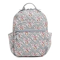 Vera Bradley Cotton Small Backpack, Mon Amour Gray