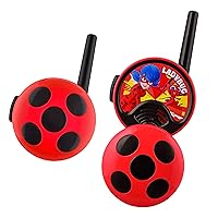 Miraculous Ladybug Walkie Talkies for Kids, Indoor and Outdoor Toys for Kids and Fans of Miraculous Toys for Girls and Boys Red