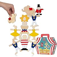 Ta-Da Acrobats Stacker Game – Circus Wooden Balancing Game – Fun and Engaging Balancing Blocks for Adults and Kids – Stackable Game for All Ages – Birch Plywood Balancing Toys