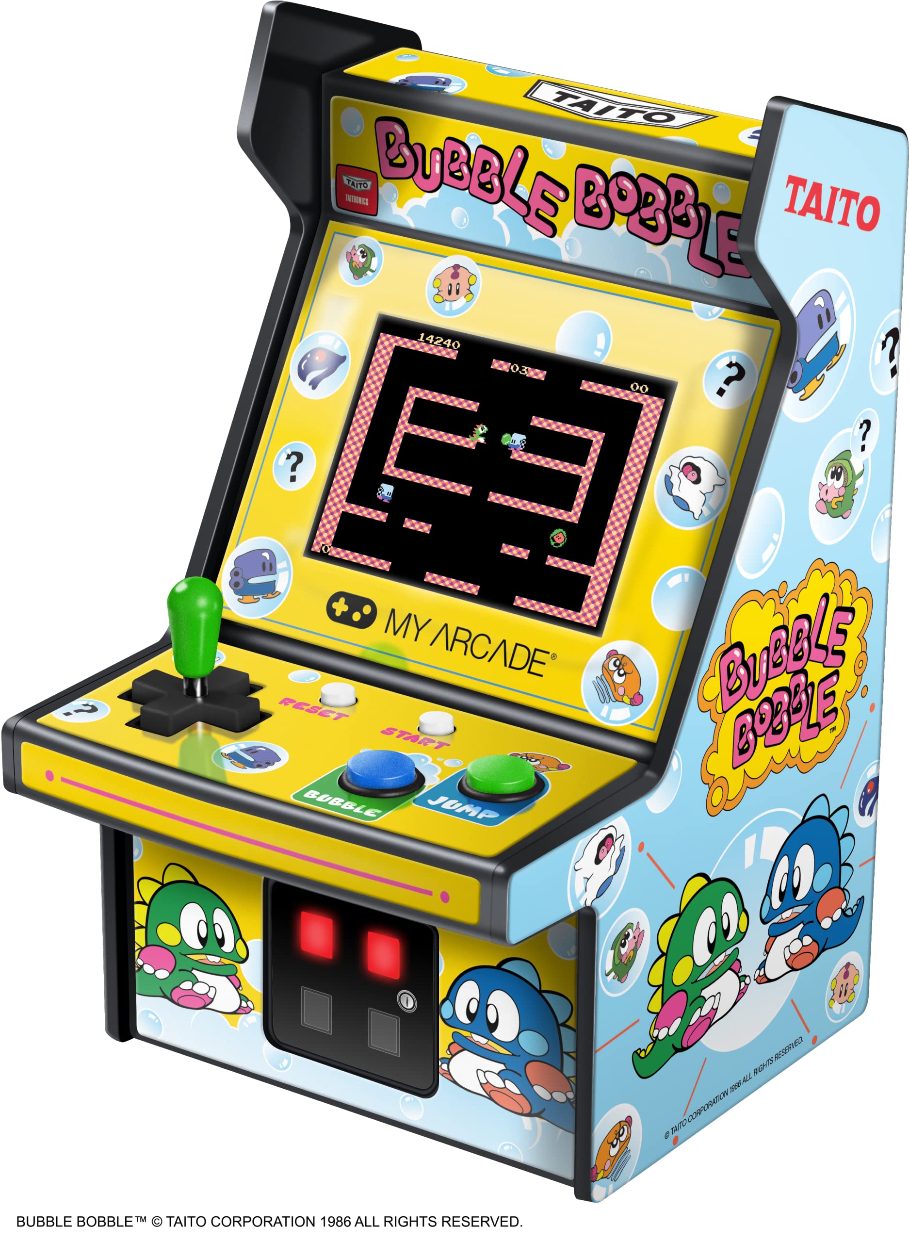 My Arcade Micro Player Mini Arcade Machine: Bubble Bobble Video Game, Fully Playable, 6.75 Inch Collectible, Color Display & Micro Player Mini Arcade Machine: Pac-Man Video Game, 6.75 Inch Collectible