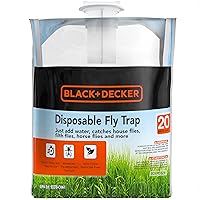 Fly Trap- Hanging Fly Traps Outdoor- Natural Non-Toxic Fly Catcher Attractant- Add Water to Catch House & Horse Flies in Garden, Backyard & Barn- 1 Trap, 20 Grams