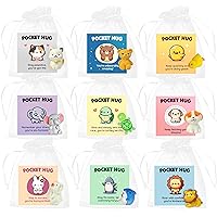 Pocket Hug Token Bulk, Small Gifts for Staff Employee Appreciation Coworker, 9 pcs Mini Resin Animals Figures with Inspirational Positive Affirmations Cards