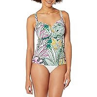 Profile by Gottex Women's Standard Tropic Boom D-Cup Tankini