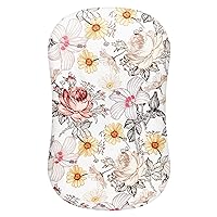 Baby Lounger Cover for Girls, Ultra Soft Breathable Snug Fitted Removable Infant Lounger Cover Replacement for Newborns, Stylish Floral Patterns