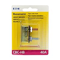 Bussmann (BP/CBC-40HB-RP) 40 Amp Type-I Stud Mount Circuit Breaker with Lengthwise Bracket