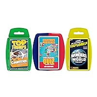 Top Trumps World Quiz Night Bundle Card Game; Entertaining and Educational Featuring 3 Different Games | Family Fun for Ages 6 & up