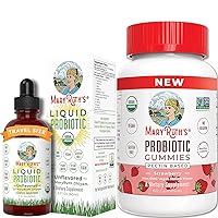 Liquid Probiotics & Adult Organic Probiotic Gummies by MaryRuth's | for Digestive Support, Immune Support, & Gut Health Supplement