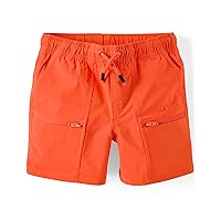 Gymboree Boys' and Toddler Quick Dry Tie Front Jogger Shorts