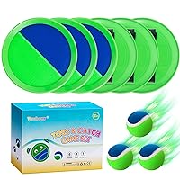 Weehoey Kids Toys - Outdoor Games for Kids, Toss and Catch Ball Set with 6 Paddles 3 Balls, Toys for 3 4 5 6 7 8+ Year Old Boys Girls Christmas Birthday Gifts