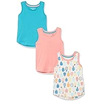Amazon Essentials Girls and Toddlers' Tank Top, Multipacks