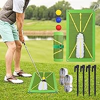 Golf Punch Mats, Golf Training Mat for Hit Detection, Golf Training Mat for Swing Detection Batting, Portable Swing Accustrike Practice Mat, Aid for Golf Training