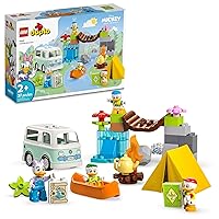 LEGO DUPLO Disney Mickey and Friends Camping Adventure 10997 Toddler Building Toy Set, Features 4 DUPLO Toy Figures: Daisy Duck, Huey, Dewey and Louie to Inspire Creative Role Play