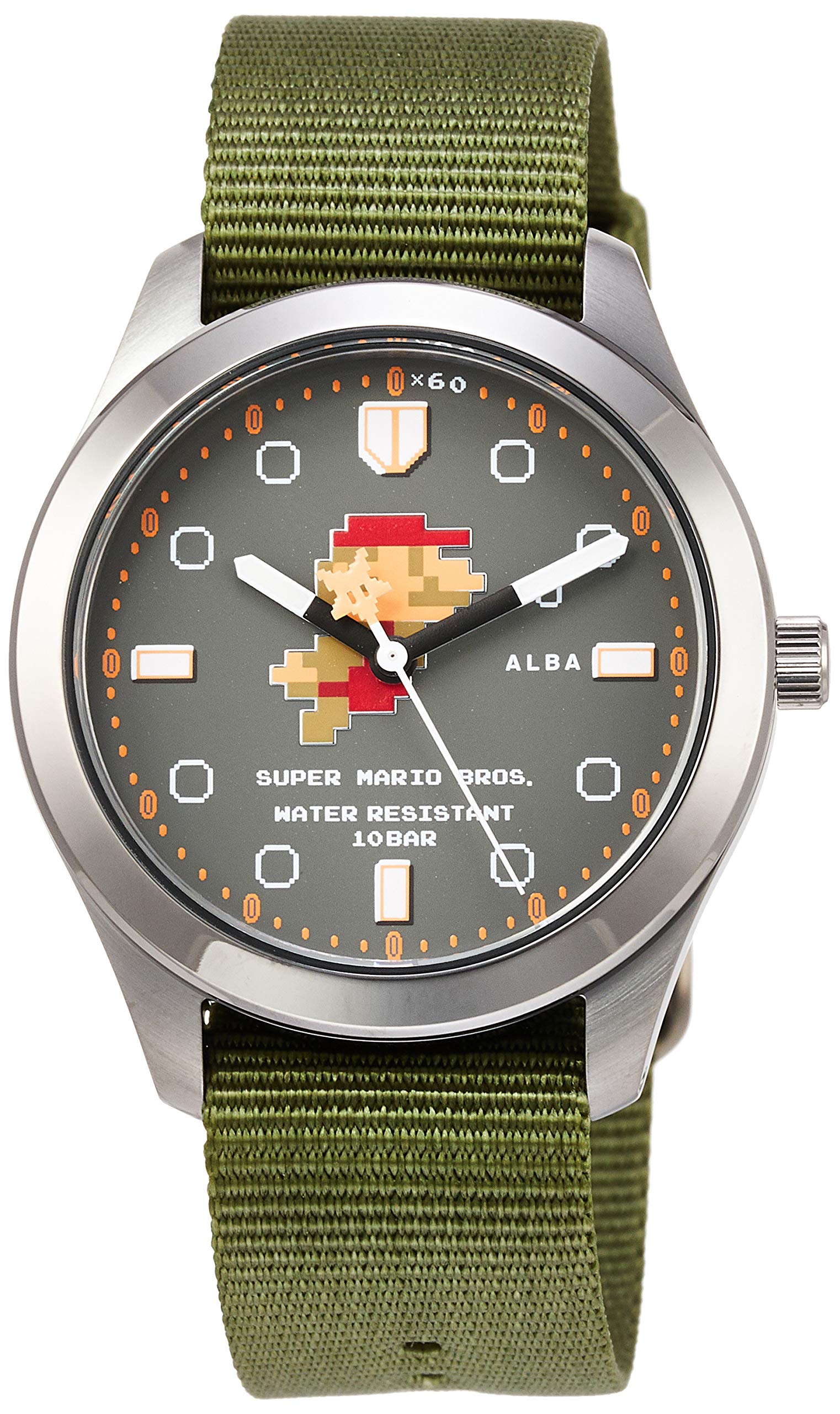 Mua Seiko Watch ACCK424 Alba Super Mario Collaboration Model, Swimming Mario  Design, Gray Dial, Reinforced Water Resistance for Daily Use (10 ATM)  Green, Dial Color - Grey, Super Mario Collaboration Swimming Mario